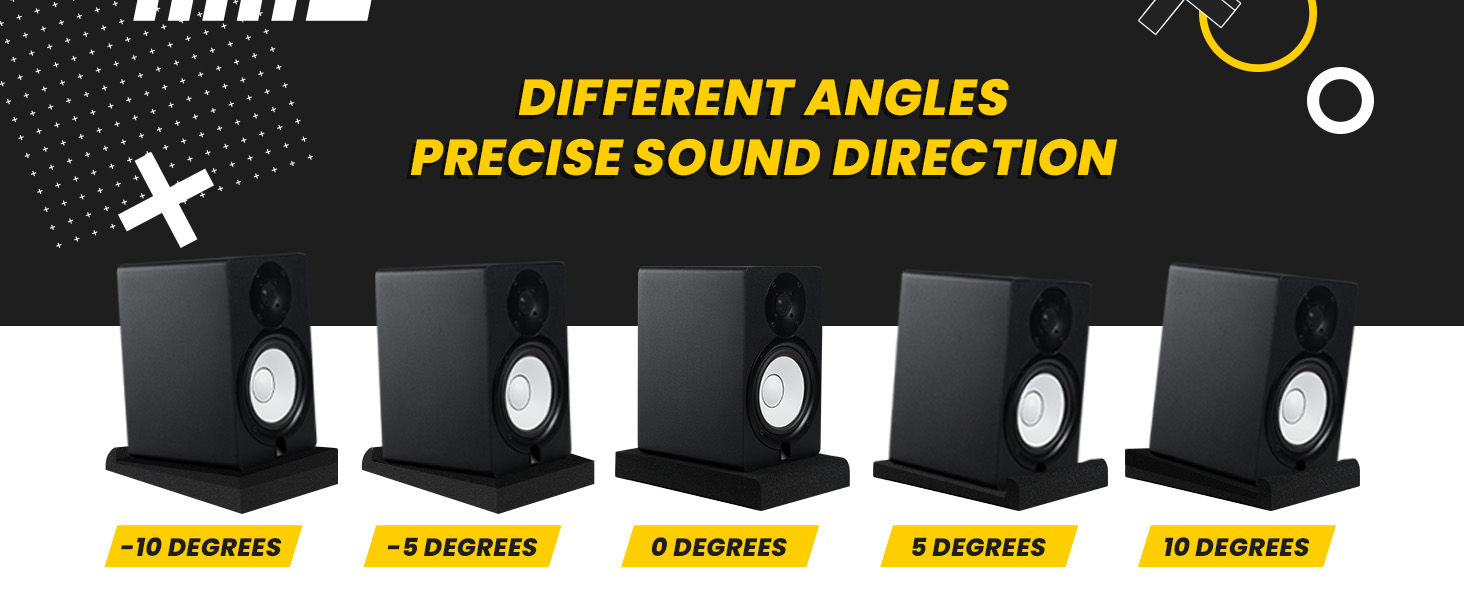 Studio Monitor Pads - Angles