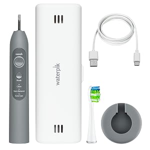 Toothbursh and accessories- Waterpick Gray Sensonic Sonic Electric Toothbrush STW-03W020