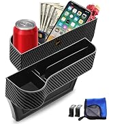 LEYACS Car Seat Gap Filler, Car Seat Organizer with Cup Holder, Car Seat Gap Filler Organizer wit...