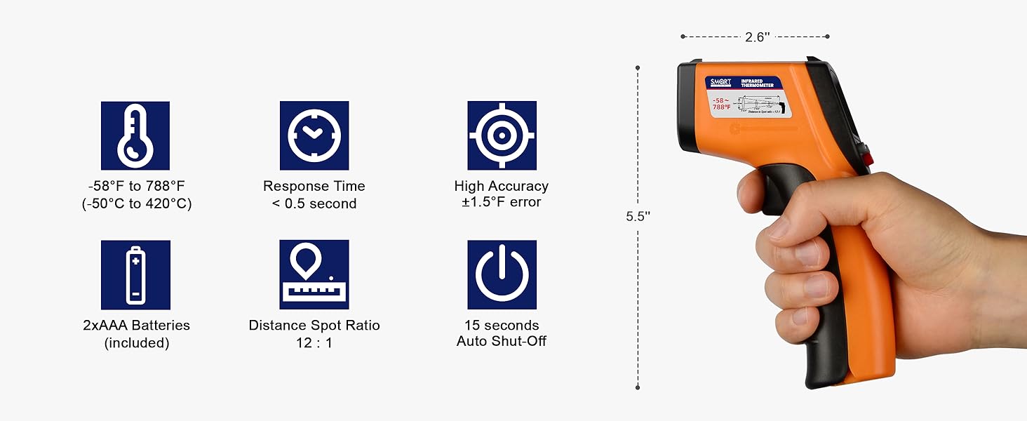 Infrared Thermometer Gun