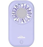 WHATOOK Handheld Mini Fan Powerful Small Personal Portable Speed Adjustable USB Rechargeable Eyel...