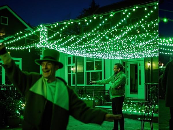 St. Patricks Day String Lights Outdoor