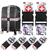 Adjustable Travel Luggage Strap Suitcase Belt Travel Bag Accessories 1.96 in W x 6.23 ft L