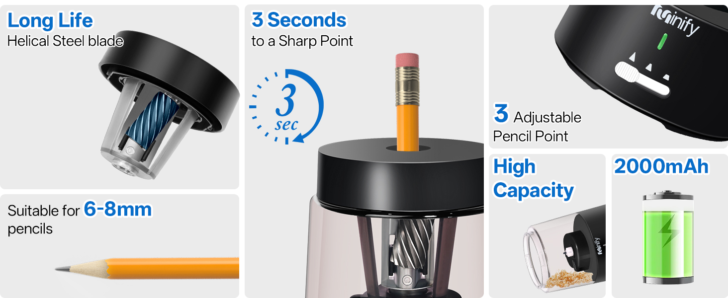 3 Adjustable Pencil Point