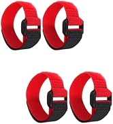 4Pcs Red Crow Rooster Collar, Crow Collar Rooster CollarNo Crow Noise Neck Belt for Roosters Coll...