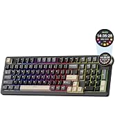 RK ROYAL KLUDGE N99 Wireless Mechanical Keyboard, Smart Display Screen & Knob, BT/2.4G/USB-C, 96%...