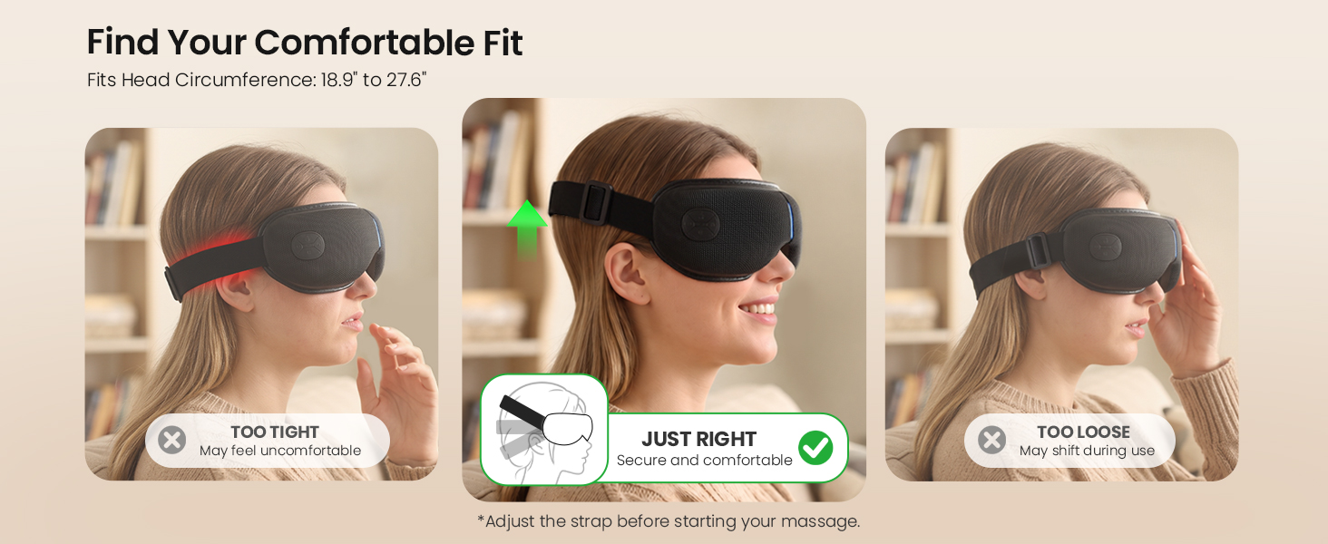 bob and brad eye massager with heat and cooling