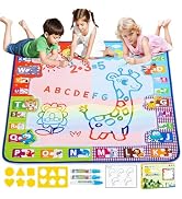 KIZZYEA Toys for 2 3 4 5 Years Old Boys Girls, Water Doodle Mat for Kids, Large Coloring Painting...