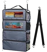 Suitcase Organizer, Carry on Closet Luggage Organizers Accessories for Travel, Foldable and Hanga...