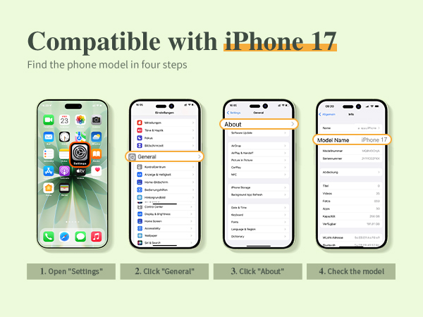 GVIEWIN Case Compatible with iPhone17 Case