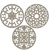 GASARÉ, Extra Large, Thick, 10" Silicone Trivets for Hot Dishes, Pots, and Pans, Hot Pads for Cou...