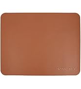 YXLILI Mouse Pad, Non-Slip PU Leather Mouse Mat, Waterproof Ultra Smooth Mousepads with Stitched ...