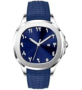 Gosasa Men's Arabic Numeral Quartz Watch, 30M Water Resistant, 1.65" Case | Luminous Hands And Da...
