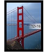 BESCRCL 12x16 Frame Wall Hanging Picture Frames, Black, 1 Pack