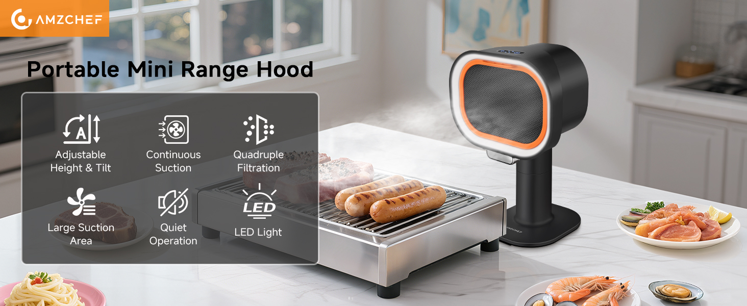 AMZCHEF PORTABLE RANGE HOOD