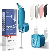 Laposso Milk Frother Handheld Frother Wand for Coffee Electric Matcha Whisk Drink Mixer for Cappu...