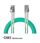 10Gtek Fiber Patch Cable - LC to LC OM3 10Gb/Gigabit Multi-Mode Jumper Duplex 50/125µm LSZH Fiber...
