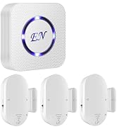 EverNary Wireless Door Sensor Alarm Chime, 500 FT Range, 58 Ringtones, 5 Adjustable Volume, On/Of...