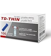 TD-Thin Twist Top Lancets, 30 Gauge, for Glucose & Keto Test, Box of 100