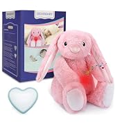 Baby Soother Cry Activated Sensor Toys,Heartbeat Bunny for Babies,Plush Stuffed Animal for Newbor...