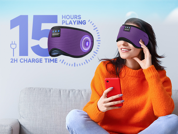 sleep mask with bluetooth headphones