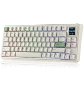 EPOMAKER RT75 Wireless Mechanical Keyboard with 1.54” Hot-Swap Screen | Retro Aesthetic for Your ...