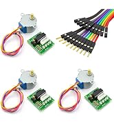 WWZMDiB 28BYJ-48 ULN2003 5V Stepper Motor and Driver Board kit Compatible with Arduino Raspberry ...