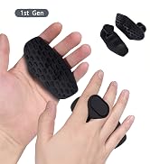 NiuMid Anti-Slip Workout Grips - Ergonomic Rubber Hand Protector Gloves for Weight Lifting, Pull-...