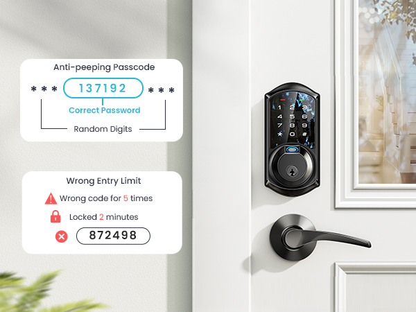 exterior door lock set with deadbolt
