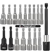 Magnetic nut driver set, 17pcs 65mm hex bit set_A Set That Meets All Tasks and Has Complete Dimen...