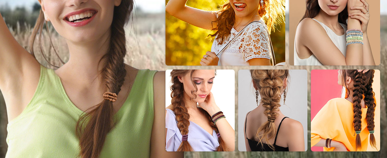 Series of lifestyle photos showing people in outdoor settings appearing to be in discomfort or experiencing symptoms.