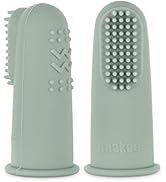 haakaa Silicone Baby Finger Toothbrush, Oral Care for Infants&Babies&Toddlers&Kids, Soft Food Gra...