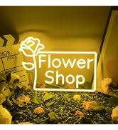 Flower Shop Neon Sign Plants Market Decor Flower Bar Sign Home Business Decor for Room,Party,Bedr...