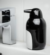 QUALY Penguin Soap Dispenser Refillable Pump Cute, Durable & Recycled Plastic - Easy to Dispense ...