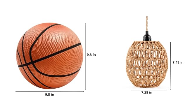 plug hanging lamp light boho rattan in bedroom living room