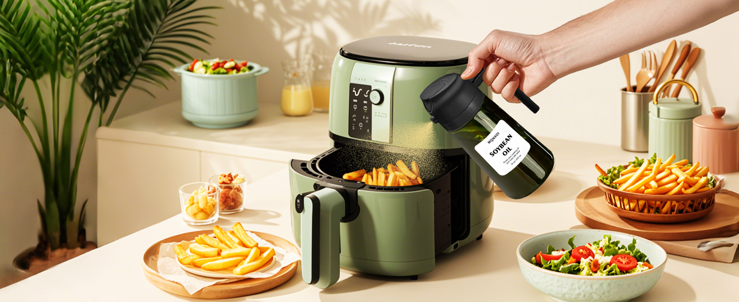 Oil Sprayer for Cooking,Food-grade Oil Mister for Air Fryer, Salad, Frying, BBQ