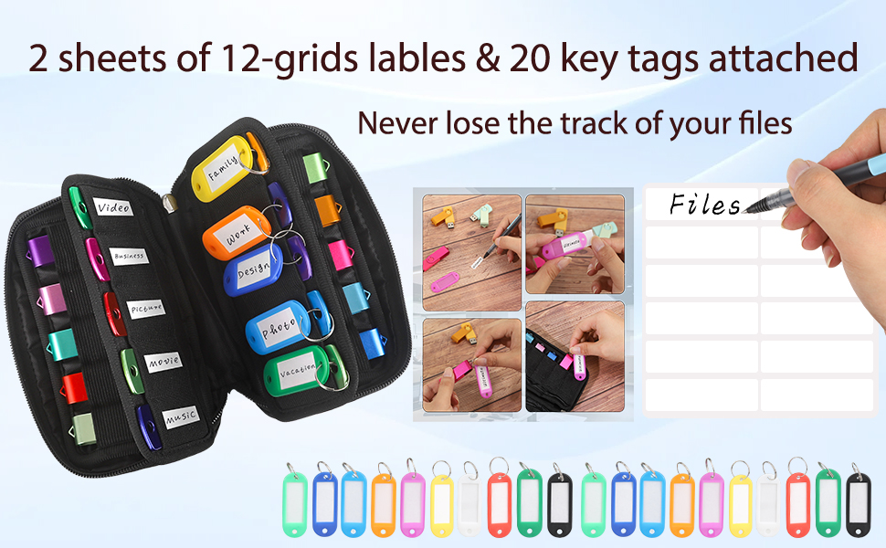 label sheet and keytag included