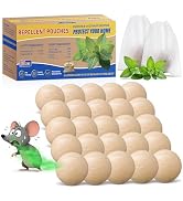 20 Pack Mouse Repellent Balls, Rodent Repellent for Indoor Use, Peppermint Balls for Rodents, Nat...