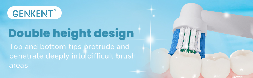 Genkent toothbrush replacement head