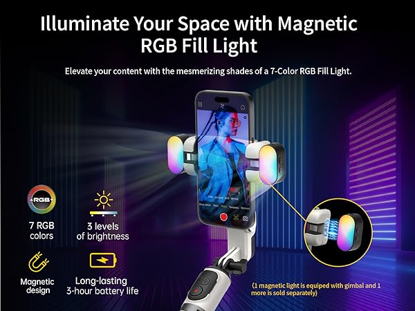 gimbal stabilizer for iphone gimbal tripod for cell phone selfie stick tripod