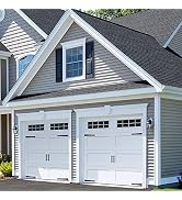 ToLanbbt Magnetic Decorative Garage Door Curb Appeal Faux Hinges Handles Hardware Kit Non-Fade PV...