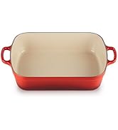 Le Creuset Enameled Cast Iron Signature Rectangular Roaster, 5.25 qt. (9.8" x 13"), Cerise