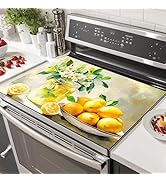 HOMETITUTE Stove Top Covers for Electric Stove 28x20 Inch Heat Resistant Glass Cooktop Protector ...
