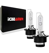 ICBEAMER 6000K D2S D2C D2R Xenon HID Direct Plugin Can Replace 66040 66240 85122 OEM Headlight Lo...