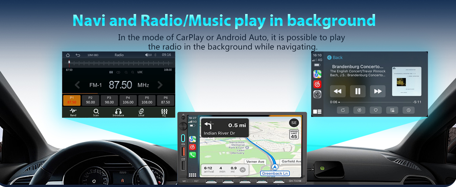 Navi with radio