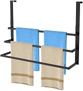 24Inch Over The Door Towel Rack, Stainless Steel DOKU Door Towel Hanger, Over Door Towel Holder w...