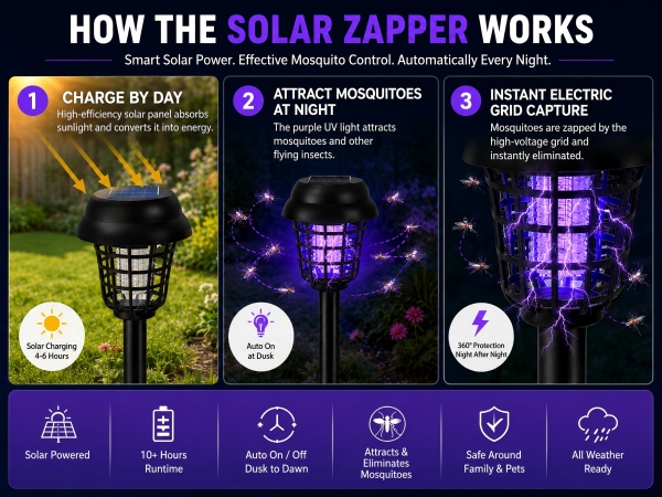 fly zapper outdoor solar