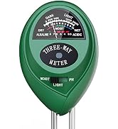 Plant Moisture Meter, 3 in 1 Soil Moisture Light pH Tester, Dr.meter Soil Probe Test Kits for Ind...
