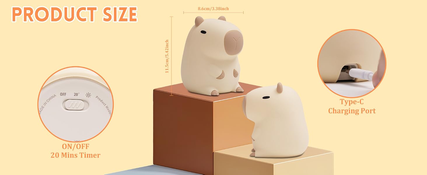 Capybara Night Light