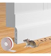 Door Draft Stopper for Bottom of Door, Adjustable Weather Stripping Door Seal for Cold Insulation...
